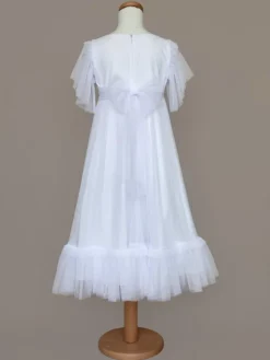 SLY Sukienka 5SM-12A Biały Comfortable Fit