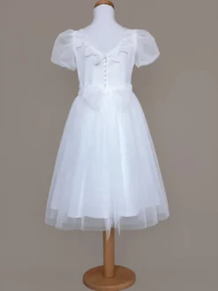 SLY Sukienka 5SM-08A Biały Comfortable Fit