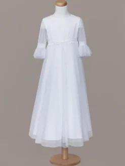 SLY Sukienka 4SM-02A Biały Comfortable Fit