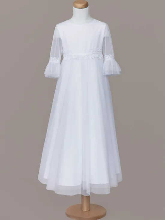 SLY Sukienka 4SM-02A Biały Comfortable Fit