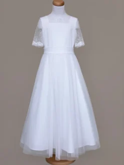 SLY Sukienka 5SM-03A Biały Comfortable Fit