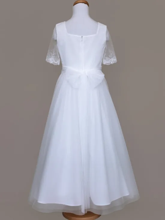 SLY Sukienka 5SM-03A Biały Comfortable Fit
