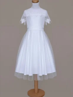 SLY Sukienka 5SM-01A Biały Comfortable Fit