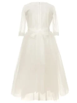 SLY Sukienka 3SM-09B Écru Comfortable Fit