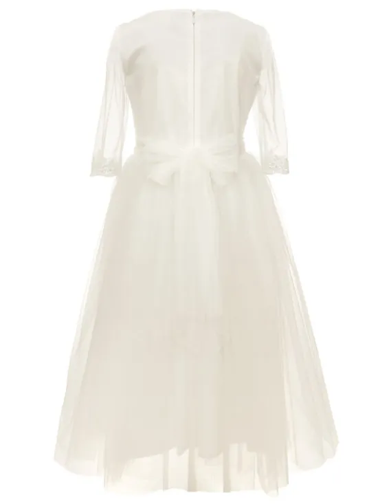 SLY Sukienka 3SM-09B Écru Comfortable Fit