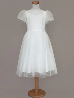 SLY Sukienka 5SM-08B Écru Comfortable Fit