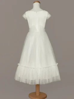 SLY Sukienka 4SM-09B Écru Comfortable Fit