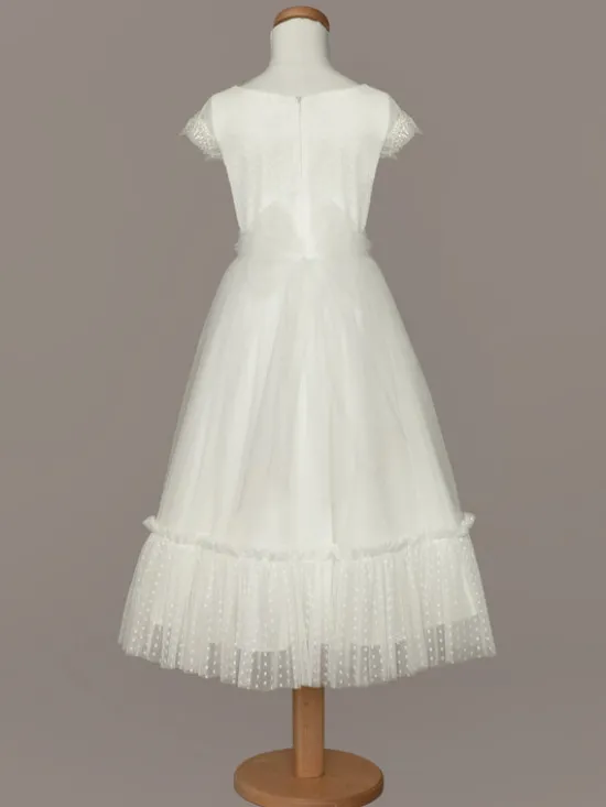 SLY Sukienka 4SM-09B Écru Comfortable Fit