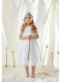 SLY Sukienka 6SM-09 Biały Comfortable Fit