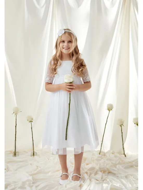 SLY Sukienka 6SM-09 Biały Comfortable Fit
