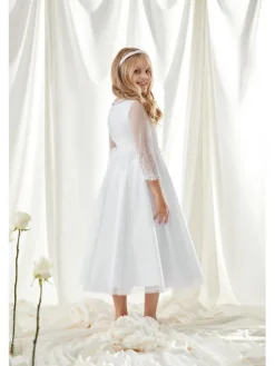 SLY Sukienka 6SM-08 Biały Comfortable Fit