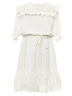 SLY Sukienka 3SM-23 Écru Comfortable Fit