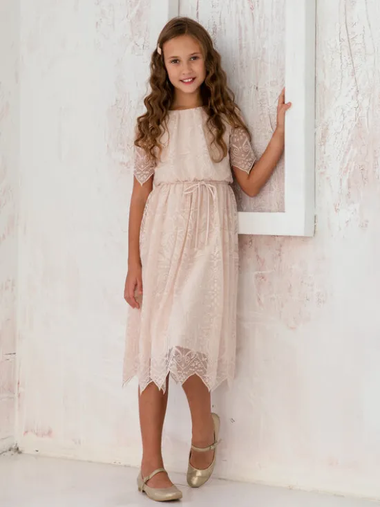 SLY Sukienka 4SM-19 Różowy Comfortable Fit