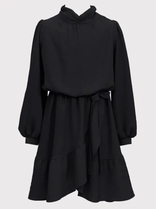 SLY Sukienka 2W-07C Czarny Comfortable Fit