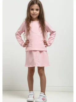 Tessita Bluza BLUZA MMD41_4_122 Różowy Basic Fit