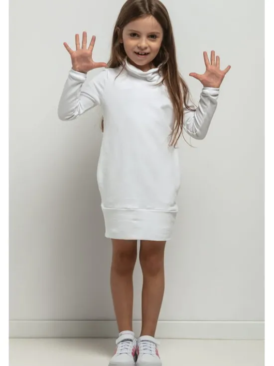 Tessita Sukienka codzienna SUKIENKA MMD37_1_122 Biały Regular Fit