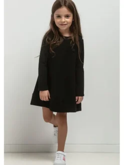 Tessita Sukienka dzianinowa SUKIENKA MMD36_7_134 Czarny Basic Fit