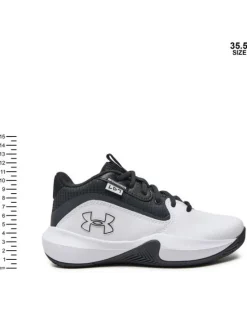 Under Armour Buty do koszykówki Grade School UA Lockdown 7 3028513 Biały
