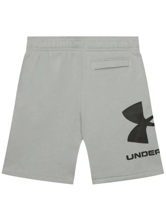 Under Armour Szorty sportowe UA RIVAL FLEECE LOGO SHORTS 1359065 Szary Regular Fit