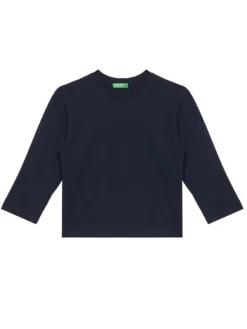 United Colors Of Benetton Bluzka 35RYG10K4 Granatowy Regular Fit
