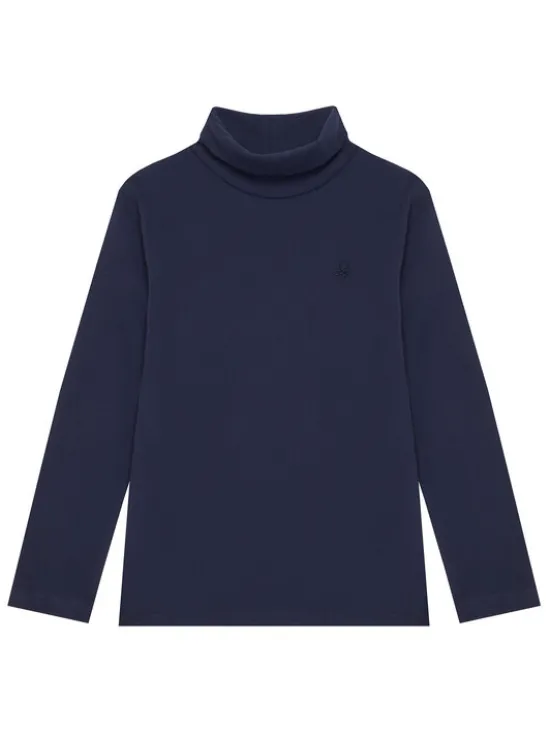 United Colors Of Benetton Bluzka 3DKEG10JU Granatowy Regular Fit