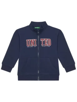 United Colors Of Benetton Bluza 3J70G5033 Granatowy Regular Fit