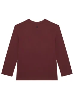 United Colors Of Benetton Bluzka 3IVWC10PW Bordowy Regular Fit