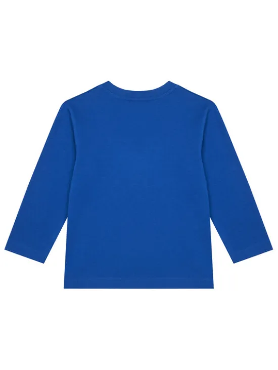 United Colors Of Benetton Bluzka 35RYG10KE Niebieski Regular Fit