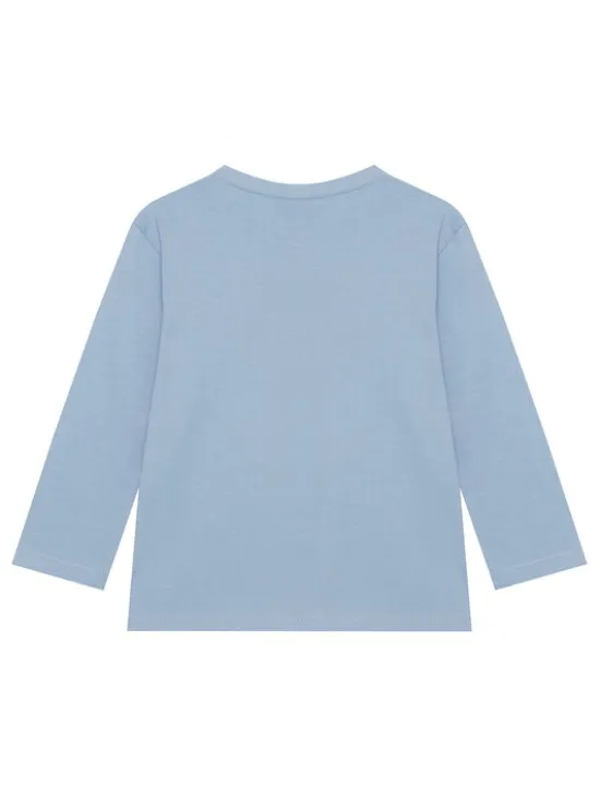 United Colors Of Benetton Bluzka 3I1XG10KH Błękitny Regular Fit