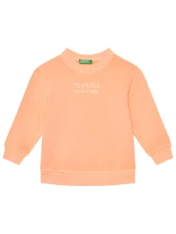 United Colors Of Benetton Bluza 3WITG10J4 Pomarańczowy Relaxed Fit