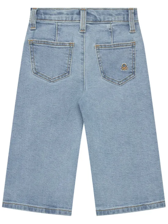 United Colors Of Benetton Jeansy 45ONGE02K Niebieski Wide Leg