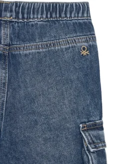 United Colors Of Benetton Jeansy 4KEHGF02N Granatowy Straight Fit