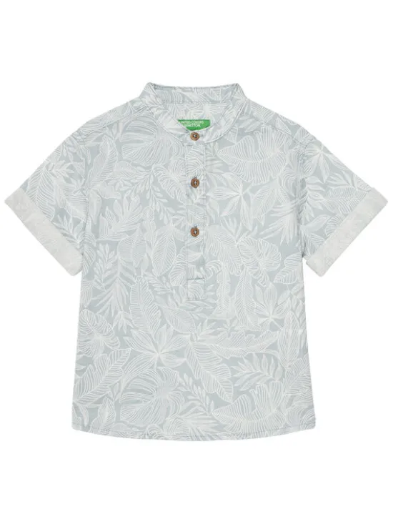 United Colors Of Benetton Koszula 5OUGGQ02G Niebieski Regular Fit
