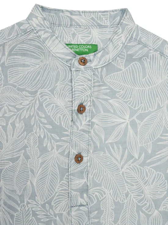 United Colors Of Benetton Koszula 5OUGGQ02G Niebieski Regular Fit