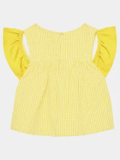 United Colors Of Benetton Koszula 57KTGQ011 Żółty Regular Fit