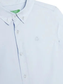 United Colors Of Benetton Koszula 54AZCQ00R Błękitny Regular Fit