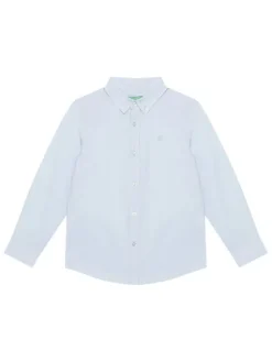 United Colors Of Benetton Koszula 54AZCQ00R Błękitny Regular Fit