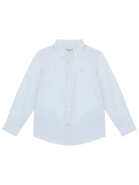 United Colors Of Benetton Koszula 54AZCQ00R Błękitny Regular Fit