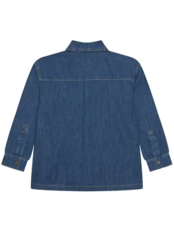 United Colors Of Benetton Koszula jeansowa 5AD6CQ04C Niebieski Oversize