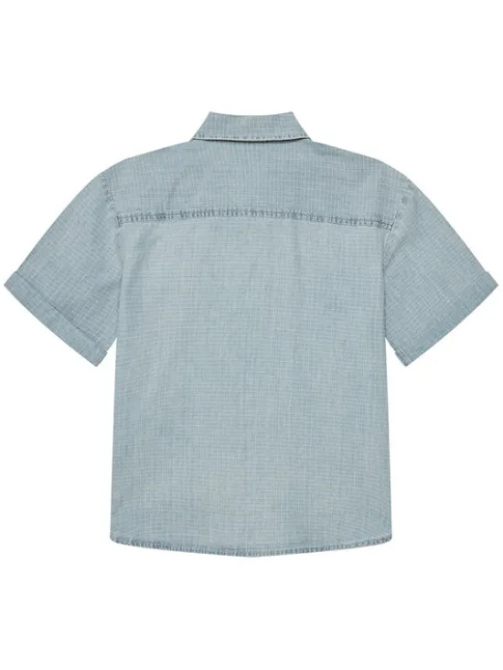 United Colors Of Benetton Koszula 53Z9CQ046 Niebieski Regular Fit