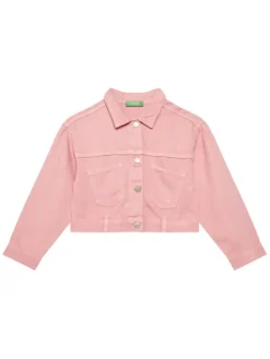 United Colors Of Benetton Kurtka przejściowa 21AQCN060 Różowy Regular Fit
