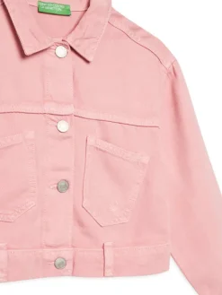United Colors Of Benetton Kurtka przejściowa 21AQCN060 Różowy Regular Fit