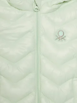United Colors Of Benetton Kurtka zimowa 21INGN02Z Zielony Regular Fit