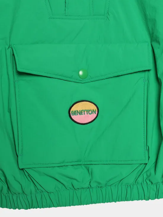 United Colors Of Benetton Kurtka anorak 24OXCN02T Zielony Regular Fit
