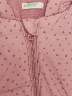 United Colors Of Benetton Kurtka zimowa 2ITSAN00M Różowy Regular Fit