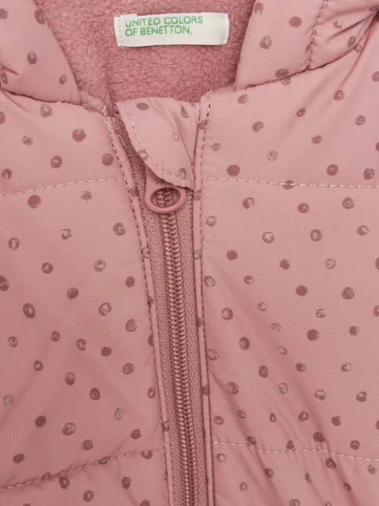 United Colors Of Benetton Kurtka zimowa 2ITSAN00M Różowy Regular Fit