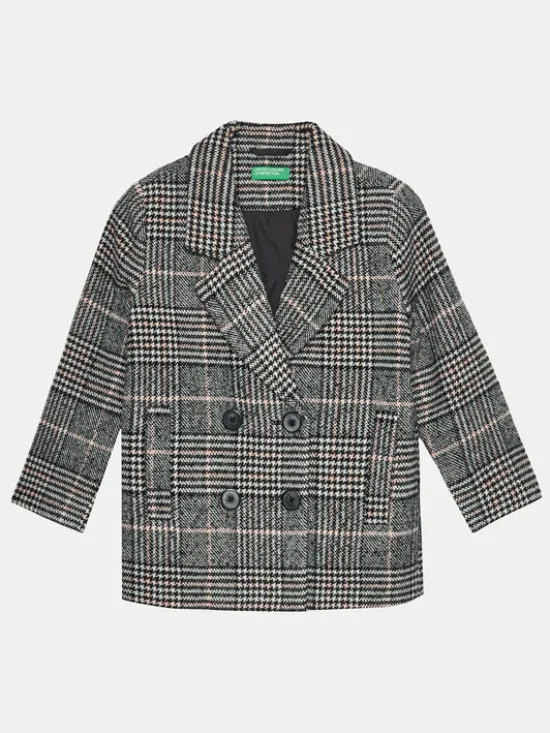 United Colors Of Benetton Płaszcz przejściowy 2SNQCN04S Szary Regular Fit