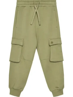United Colors Of Benetton Spodnie dresowe 3UNICF066 Zielony Regular Fit