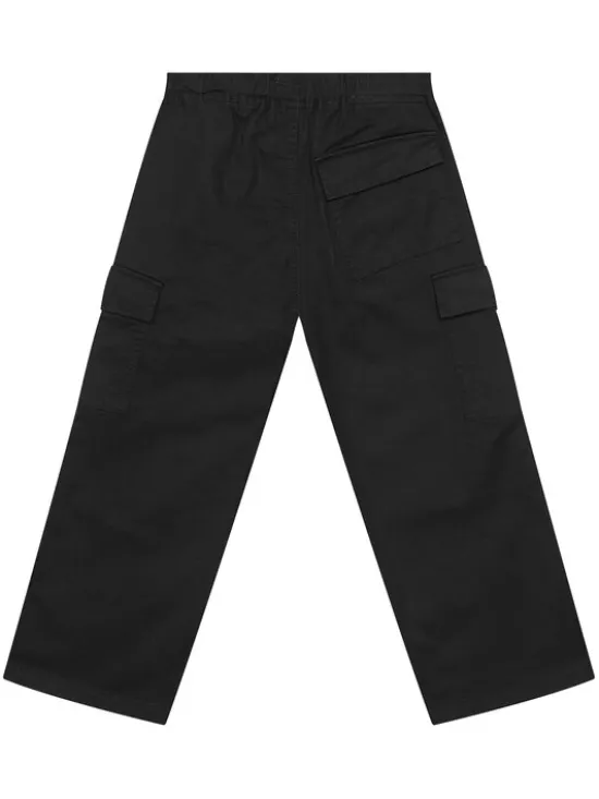 United Colors Of Benetton Spodnie materiałowe 4XZXCF04I Czarny Loose Fit