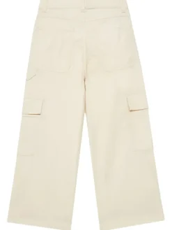 United Colors Of Benetton Spodnie materiałowe 4L2VCE040 Beżowy Wide Leg